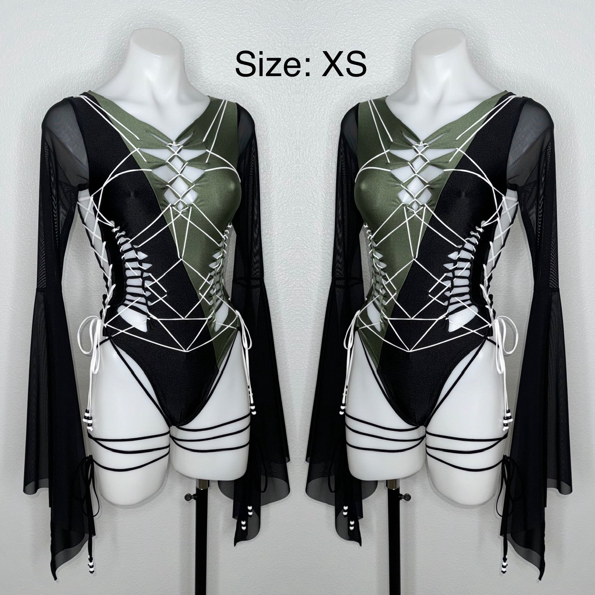 トップス THEREDTHREAD ruchedsculpt bodylace black THEREDTHREAD / ザレッドスレッド】S ruched sculpt body lace